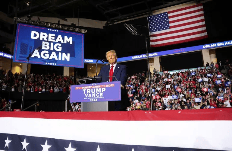 怎么开皇冠信用平台_2024年美国大选最新动态:特朗普赢下宾州怎么开皇冠信用平台,锁定大选胜局