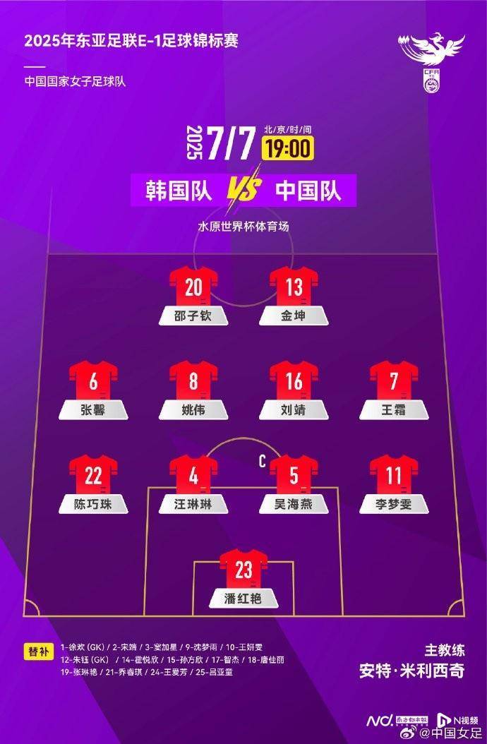 欧洲女子足球锦标赛
_东亚杯首轮王霜首发欧洲女子足球锦标赛
,但中国女足已无碾压韩国女足的绝对实力