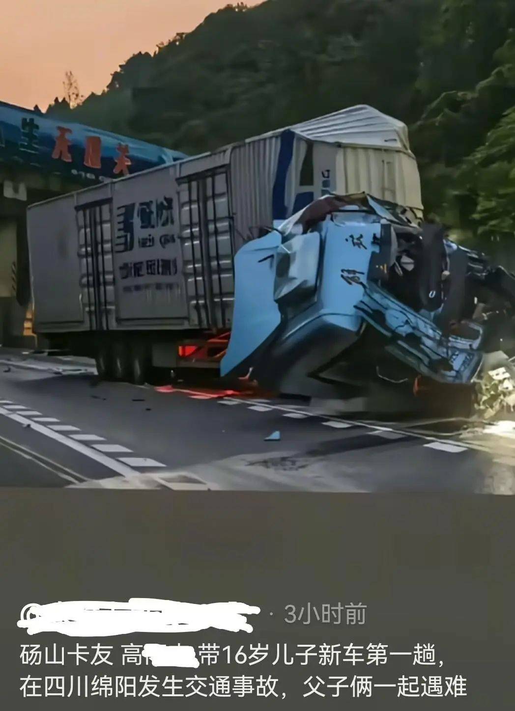 皇冠登录地址_痛心皇冠登录地址!43岁父亲和16岁儿子在四川高速遇难